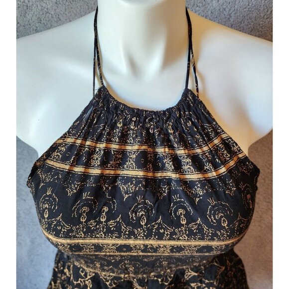 Intimately Free People Women's High Halter Neck Romper Playsuit Side Cutouts L - Picture 6 of 16